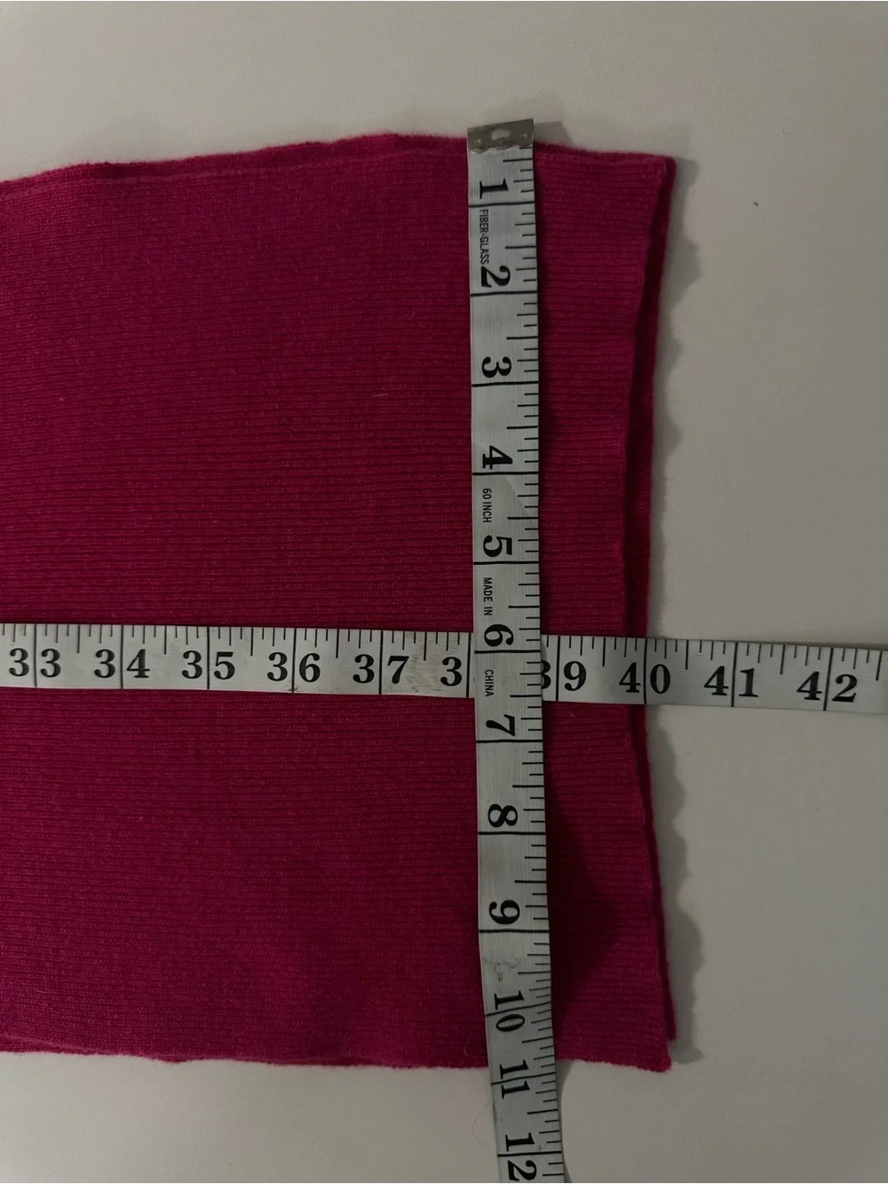 United Colors Of Benetton Bright Fuchsia Knit Scarf 80x21